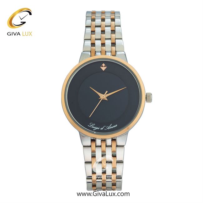 ساعت مچی اورجینال زنانه LdA | لوئیجی د آنا | Luigi d'Ana رزگلد-نقره ای | رزگلد-نقره ای| سرمه ای| کد رفرنس 2359